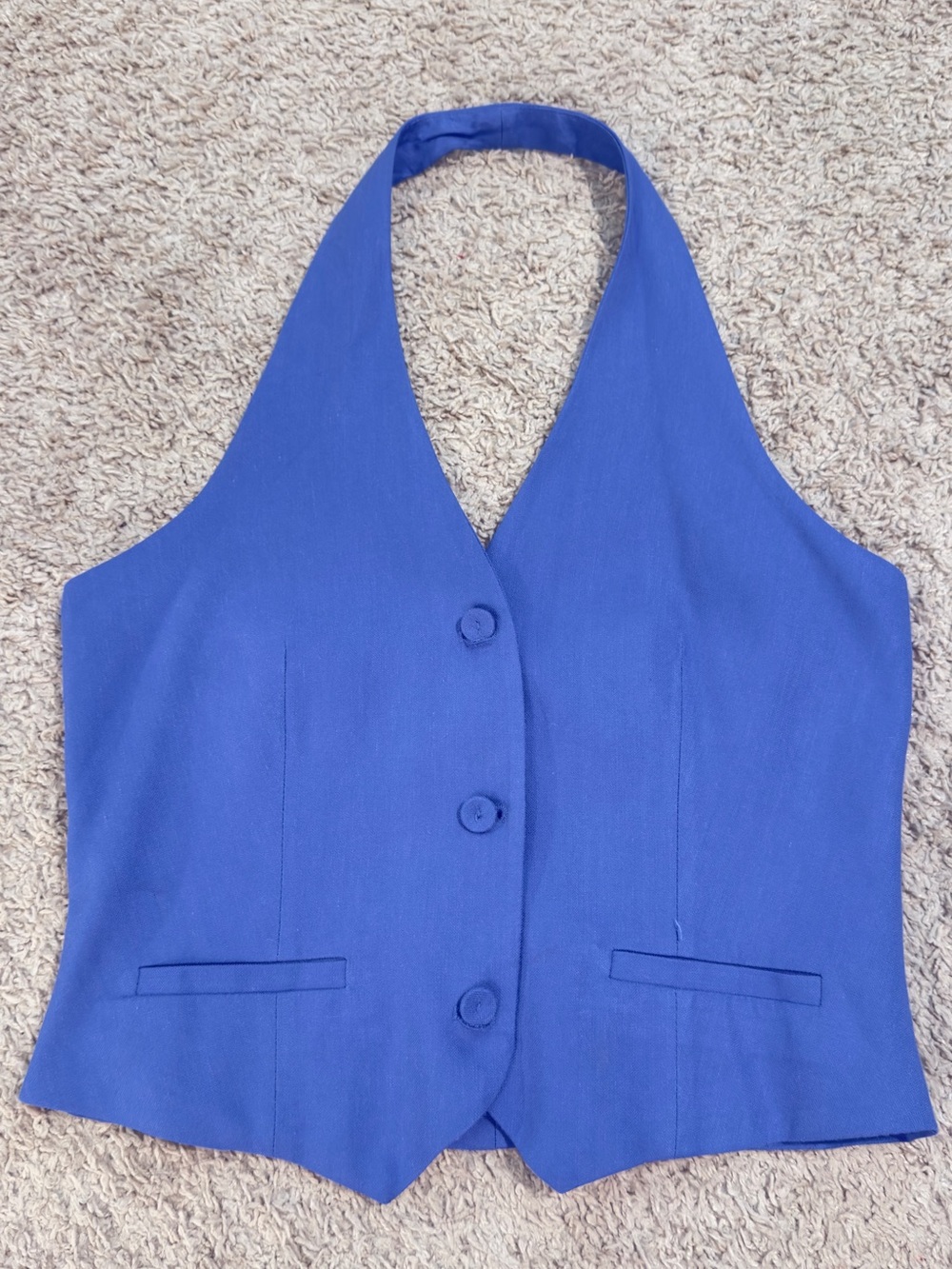 Royal Blue Halter Vest